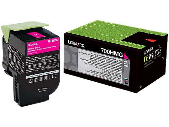 Lexmark 70X High Yield Toner Cartridge - Magenta