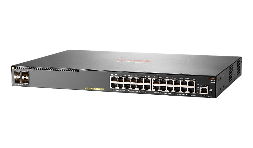 HPE Aruba 2540 24G PoE+ 4SFP+ - Switch - 24 Ports - Managed