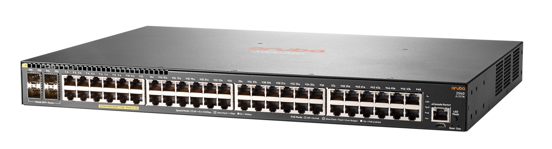 HPE Aruba 2540 48G PoE+ 4SFP+ - switch - 48 ports - managed - rack-mountable