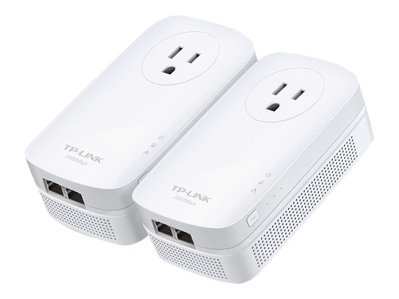 TP-Link TL-PA9020P KIT - AV2000 2-Port Gigabit Passthrough Powerline Starte