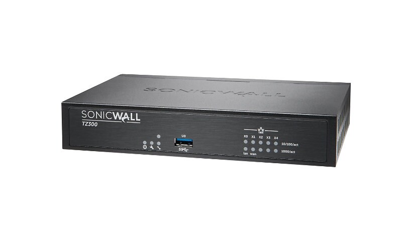 Sonicwall TZ300 - Advanced Edition - security appliance - with 1 year Total