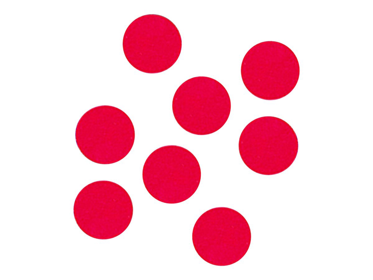 Quartet magnet - 0.75 in diameter - red (pack of 20)