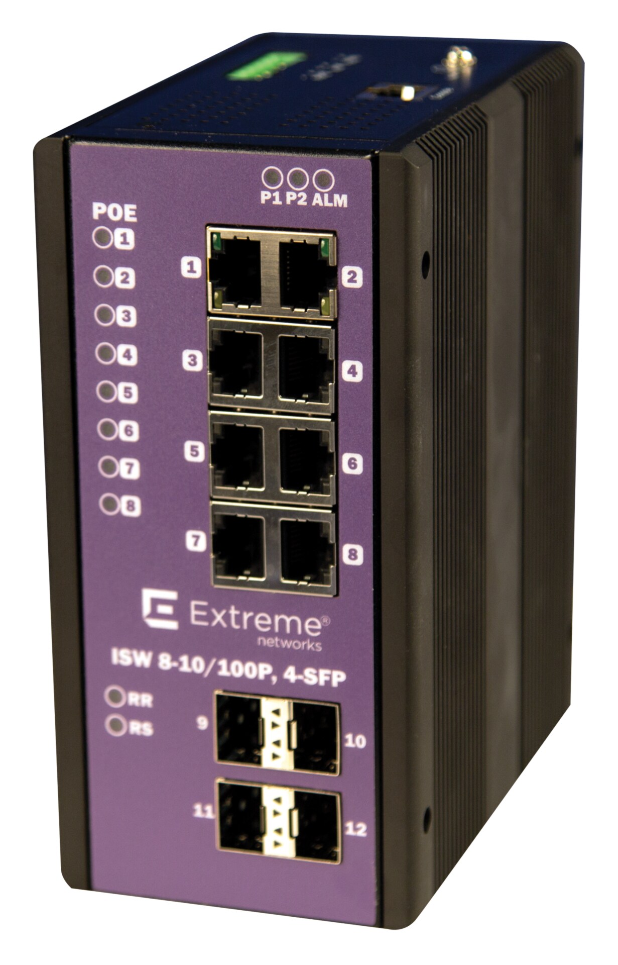 Extreme Networks ExtremeSwitching Industrial Ethernet Switches ISW 8-10/100