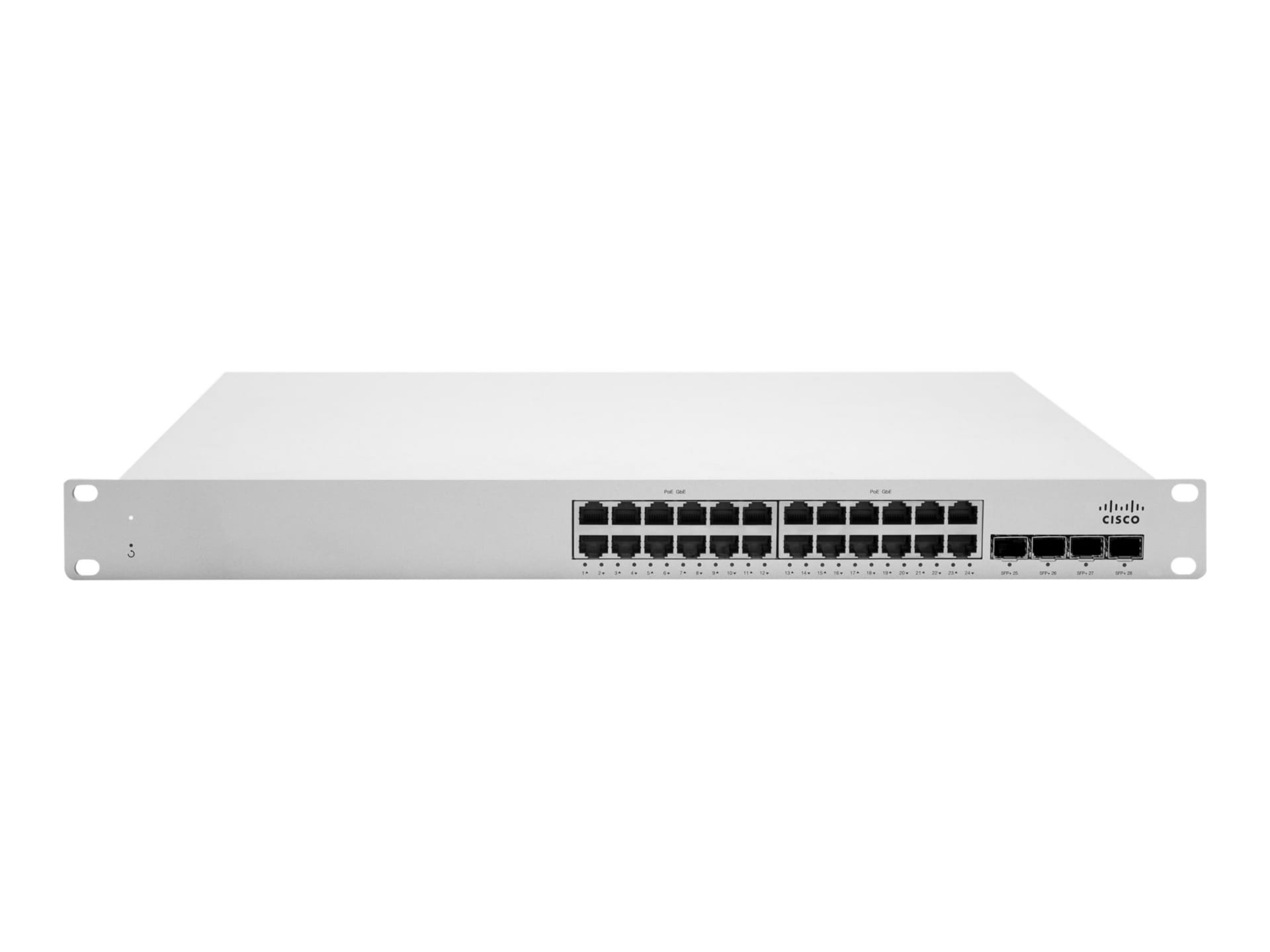 Cisco Meraki Cloud Managed MS250-24P - switch - 24 ports - managed - rack-mountable