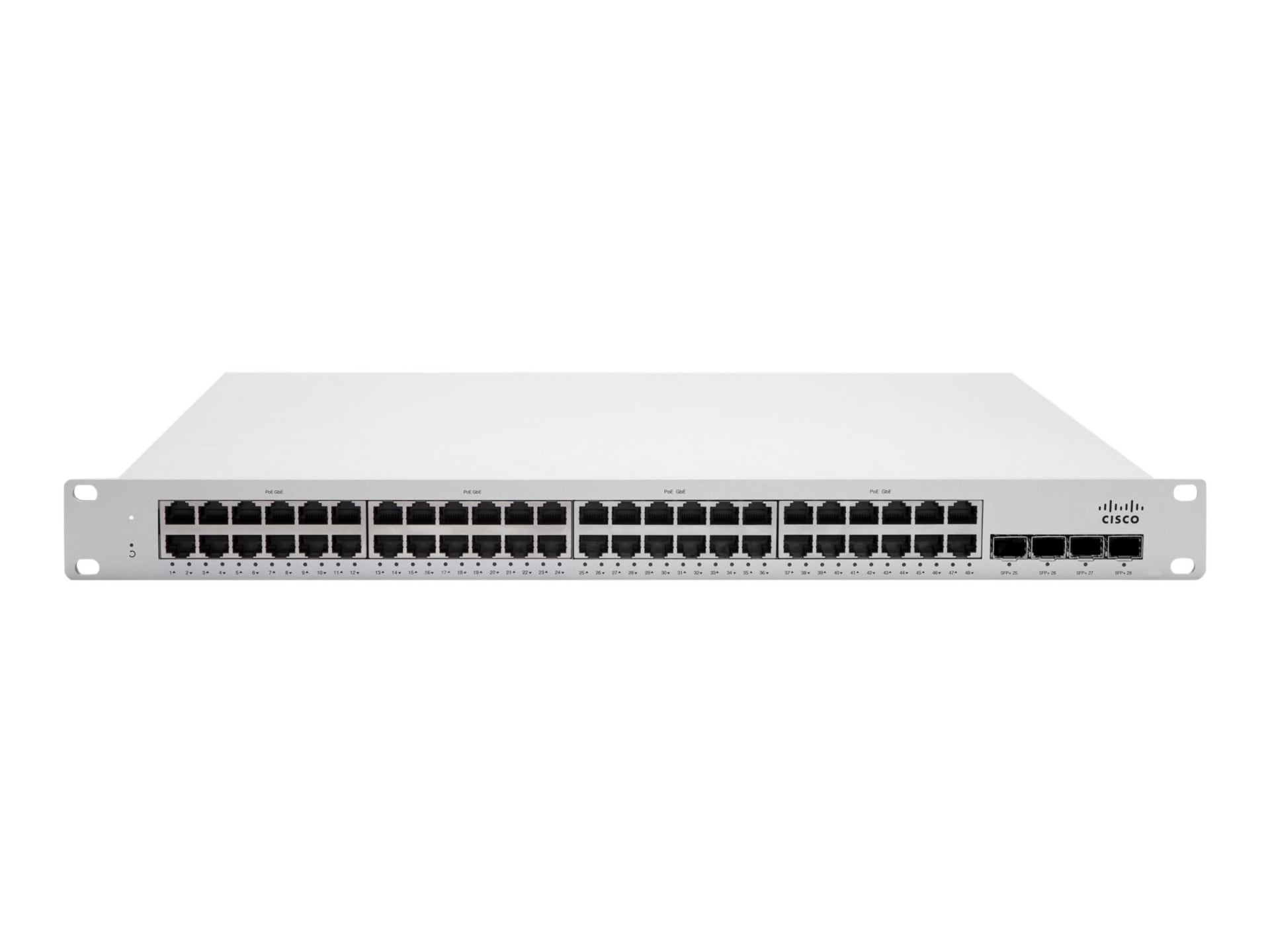 Cisco Meraki Cloud Managed MS250-48LP - switch - 48 ports - managed - rack-mountable