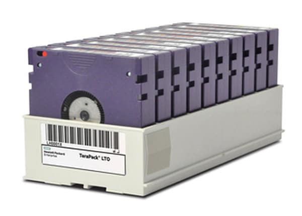 HPE LTO-7 Non-Custom Labeled TeraPack Tapes