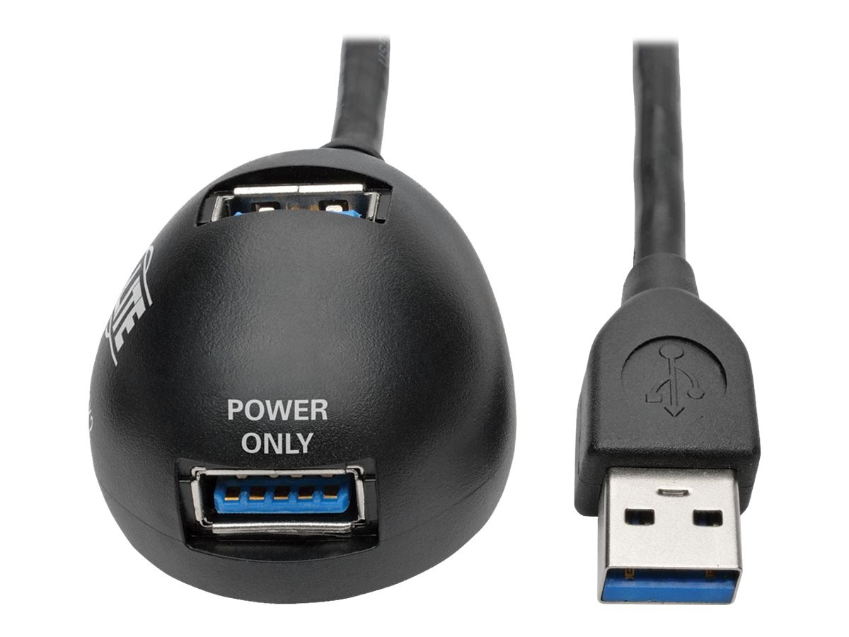 Eaton Tripp Lite Series 6ft 2-Port USB 3.0 SuperSpeed Desktop Extension Cab