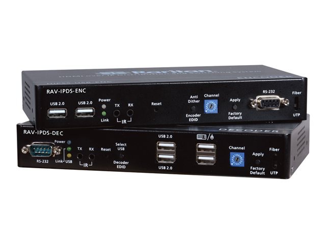 Raritan AV-over-IP Distribution System Encoder+Decoder Multimode - Kit - KVM / audio / USB extender