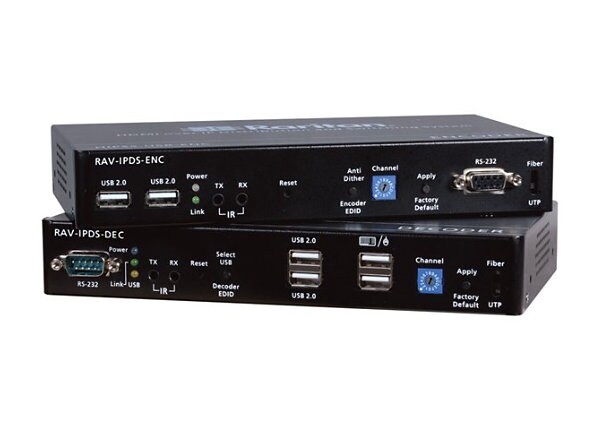Raritan AV-over-IP Distribution System Encoder+Decoder Multimode - Kit - KVM / audio / USB extender