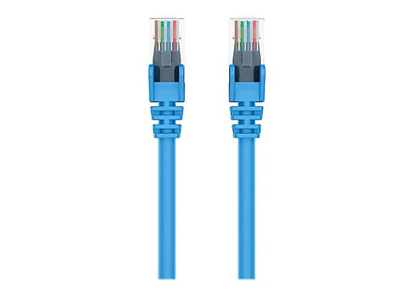 Belkin Cat6 100ft Blue Ethernet Patch Cable, UTP, 24 AWG, Snagless, Molded, RJ45, M/M, 100'