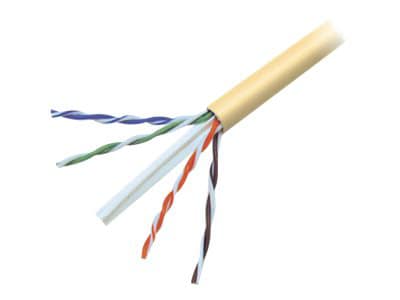 Belkin Cat6/Cat6e Bulk Cable, 1000ft, Yellow, Solid, PVC, UTP, 1000'