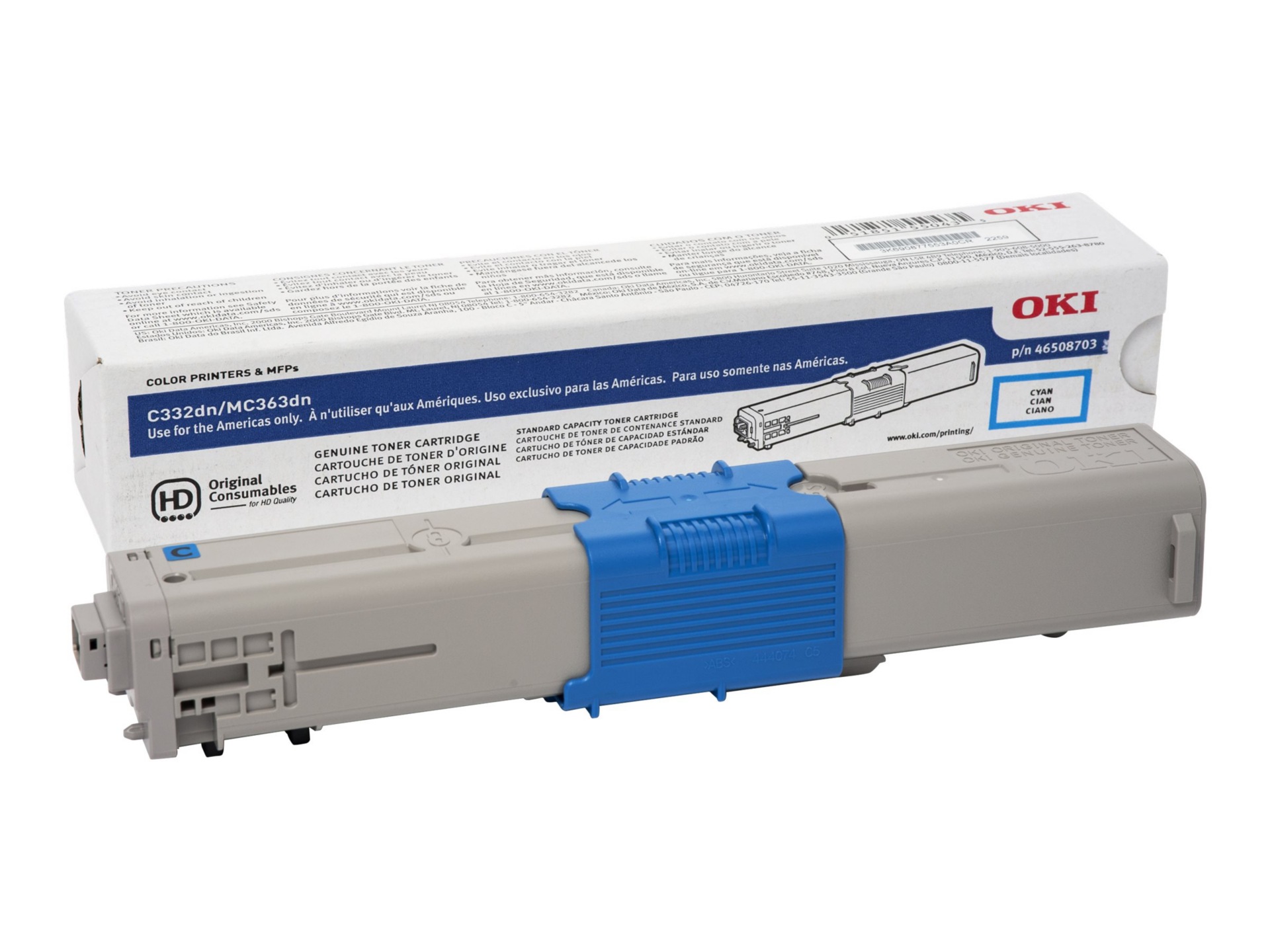 OKI C332/MC363 3K TONER ISO CYAN