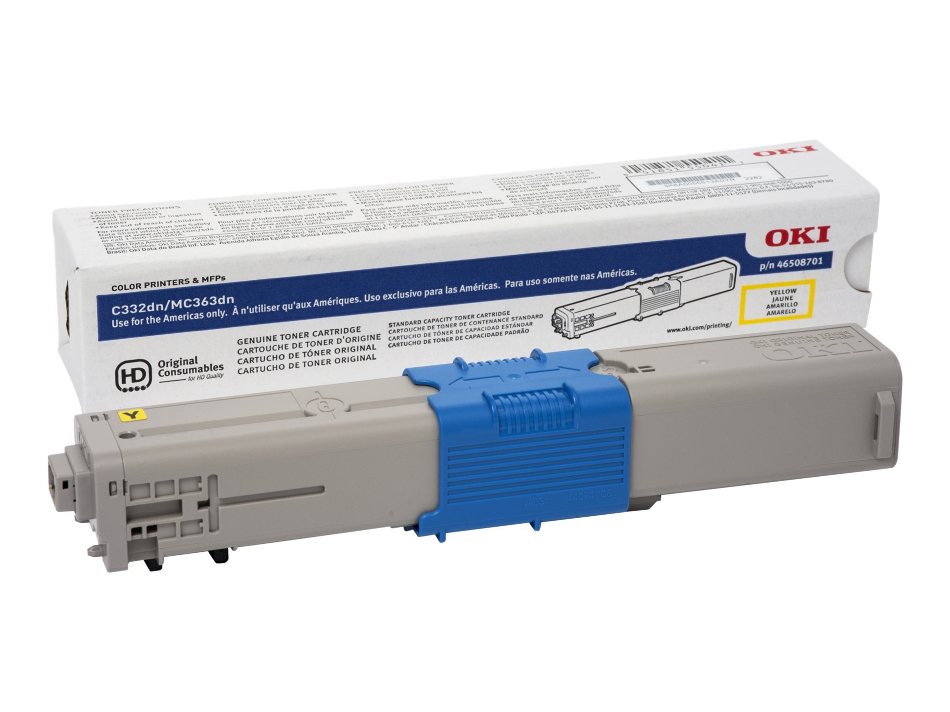 OKI C332/MC363 3K TONER ISO YELLOW