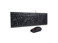 Lenovo Essential Wired Combo - keyboard and mouse set - US