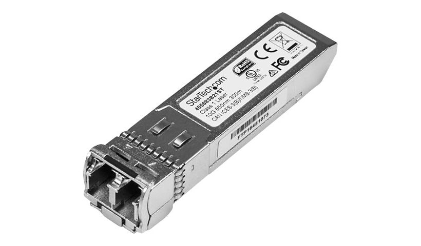 StarTech.com HPE 455883-B21 Compatible SFP+ Module, 10GBASE-SR, 10GbE Multi Mode (MMF) Fiber Optic Transceiver, LC 300m,