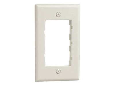Panduit Mini-Com Standard Faceplate Frame, Single Gang, Off White