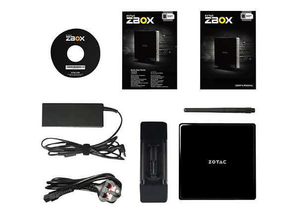 ZOTAC ZBOX B Series BI323 - mini PC - Celeron N3150 1.6 GHz - 0 MB