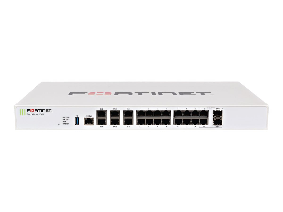 Fortinet FortiGate 101E - UTM Bundle - security appliance - with 1 year For