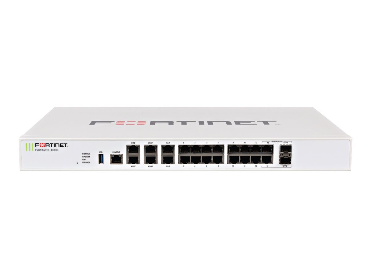 Fortinet FortiGate 101E - UTM Bundle - security appliance - with 3 years Fo