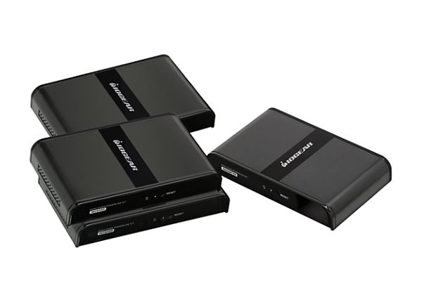 IOGEAR GPLHDPROK3 HDMI Over Powerline PRO Kit with 2 Additional Receivers - video/audio extender - HDMI
