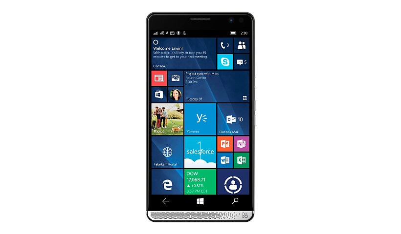 HP Elite x3 graphite with chrome - 4G smartphone - 64 GB - GSM