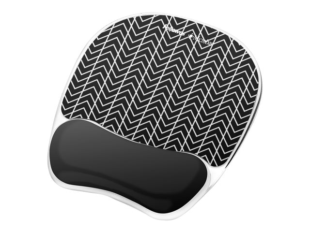 Fellowes Photo Gel Mouse Pad Wrist Rest with Microban - mouse pad with wrist pillow