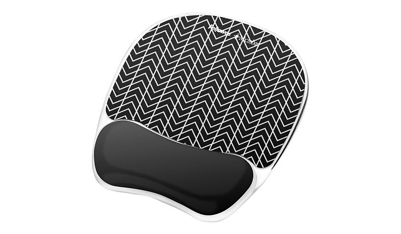 Fellowes Photo Gel Mouse Pad Wrist Rest with Microban - mouse pad with wrist pillow