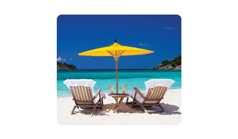 Fellowes Recycled Mouse Pad Caribbean Beach - mouse pad