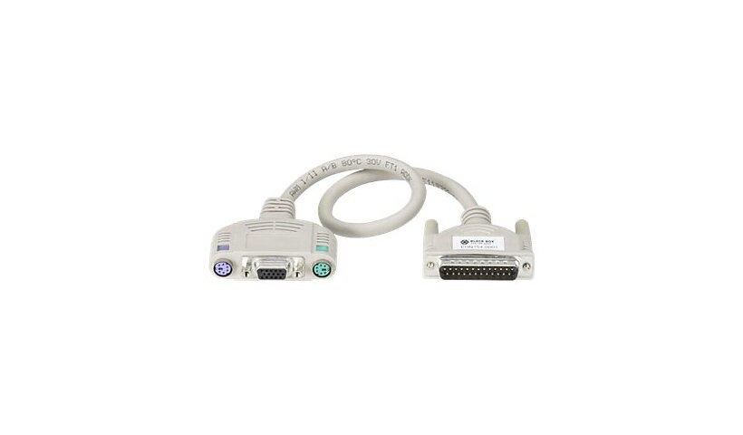 Black Box 10-ft. (3.0-m) Standard PC (PS/2) ServSwitch to KVM Cable