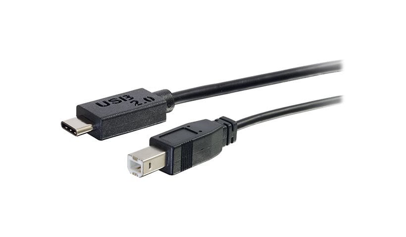 C2G 6ft USB C to USB B Cable - USB C 2.0 to USB B - M/M - Black