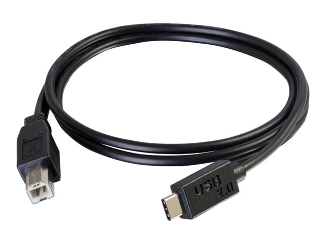 C2G 6ft USB 2.0 Type C to USB B Cable - Thumbnail 2