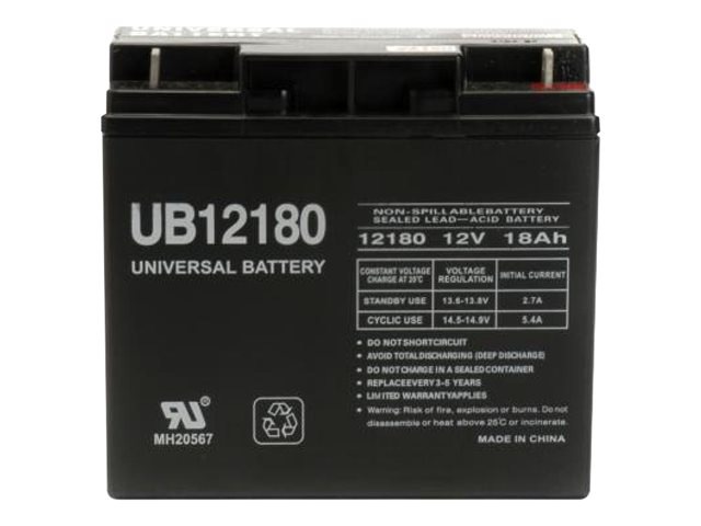 eReplacements Compatible UPS Battery Replaces APC UB12180 for use in Amigo Mobility, APC, APC BACK-UPS, APC SMART-UPS,