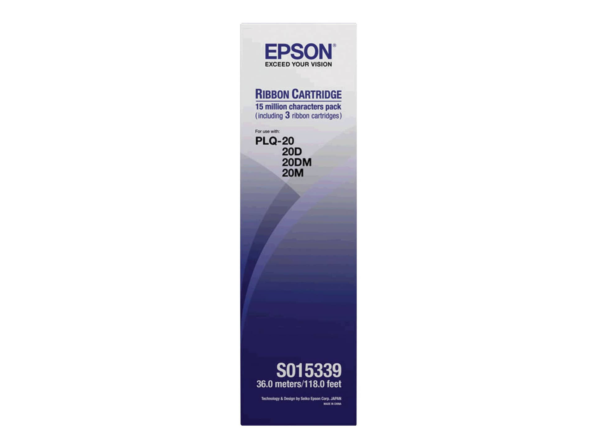 Epson - 3 - noir - ruban d'impression