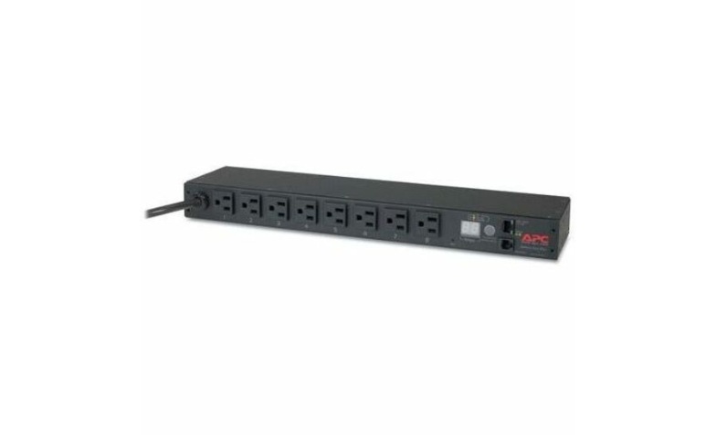 APC NetShelter Metered Rack PDU, 1U, 15A, 100/120V, 8 NEMA 5-15