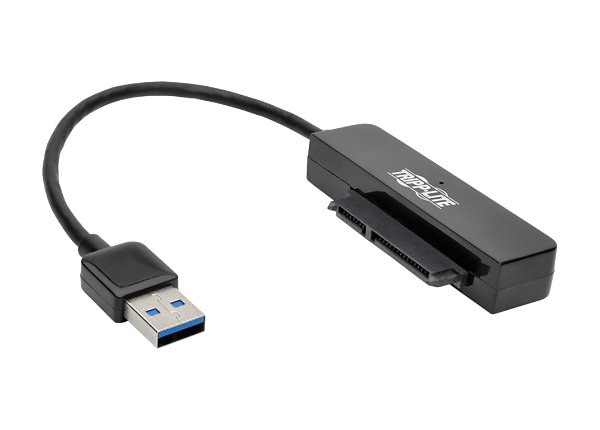 Tripp Lite 6in USB 3.0 SuperSpeed to SATA III Adapter w/ 2.5" Black - storage controller - SATA 6Gb/s - USB 3.0 - U338-06N-SATA-B - Monitor Cables & Adapters - CDW.com