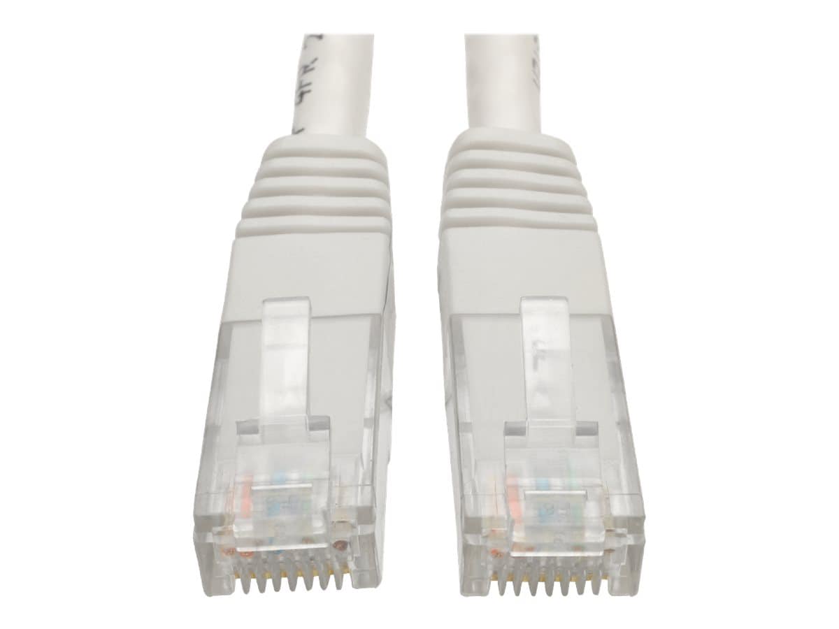 Eaton Tripp Lite Series Cat6 Gigabit Molded (UTP) Ethernet Cable (RJ45 M/M), PoE, White, 5 ft. (1.52 m) - patch cable -