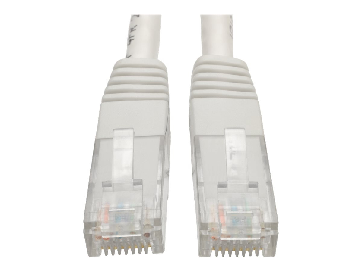 Eaton Tripp Lite Series Cat6 Gigabit Molded (UTP) Ethernet Cable (RJ45 M/M), PoE, White, 5 ft. (1.52 m) - patch cable -
