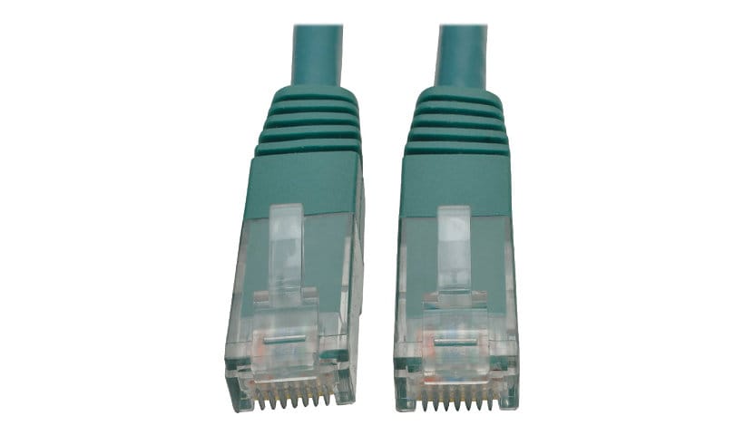 Eaton Tripp Lite Series Cat6 Gigabit Molded (UTP) Ethernet Cable (RJ45 M/M), PoE, Green, 7 ft. (2.13 m) - patch cable -
