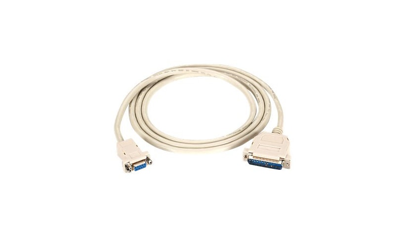 Black Box Premium AT Modem Cable - null modem cable - DB-25 to DB-9 - 10 ft