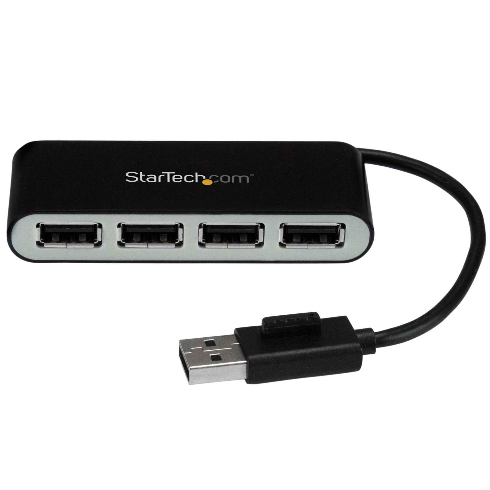 StarTech.com 4 Port USB 2.0 Hub w/Cable - Multi Port Mini Hub - Bus Powered