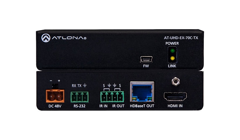 Atlona AT-UHD-EX-70C-TX - video/audio/infrared/serial extender - RS-232, HDMI