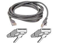 Belkin CAT5e/CAT5, 8ft, Gray, Snagless, UTP, RJ45 Patch Cable