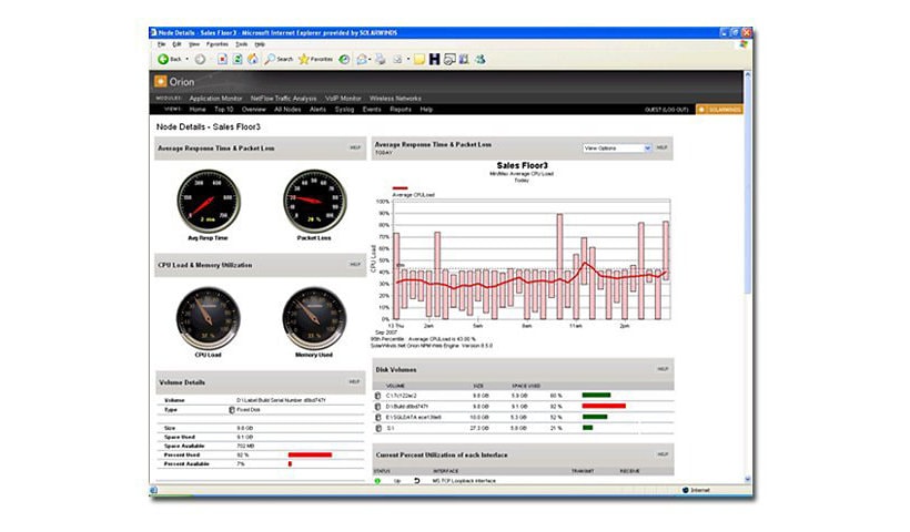 SolarWinds Network Performance Monitor - licence + 1 an de maintenance - jusqu'à 100 éléments