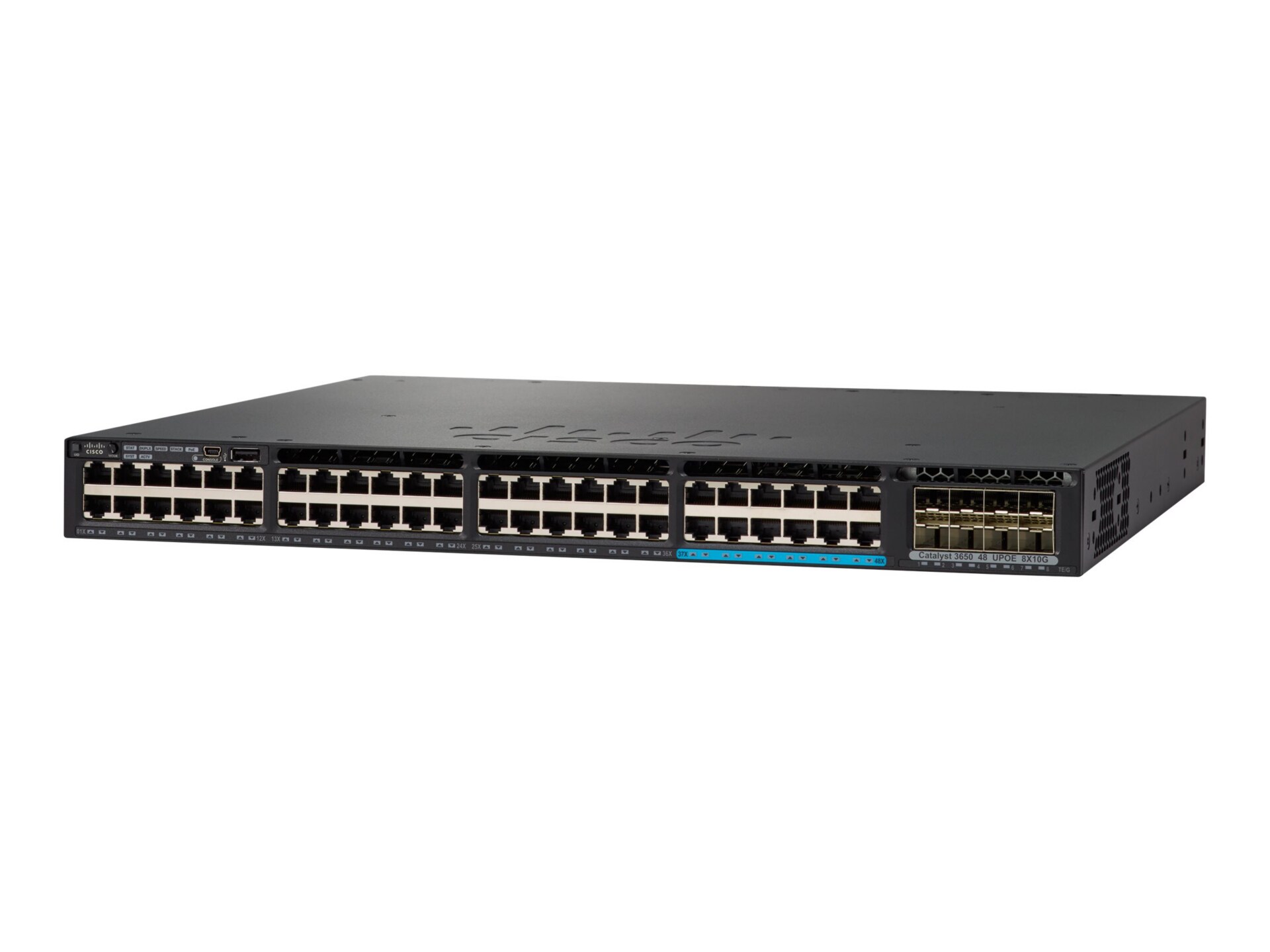 Cisco Catalyst 3650-12X48FD-S - switch - 48 ports - managed - rack-mountabl