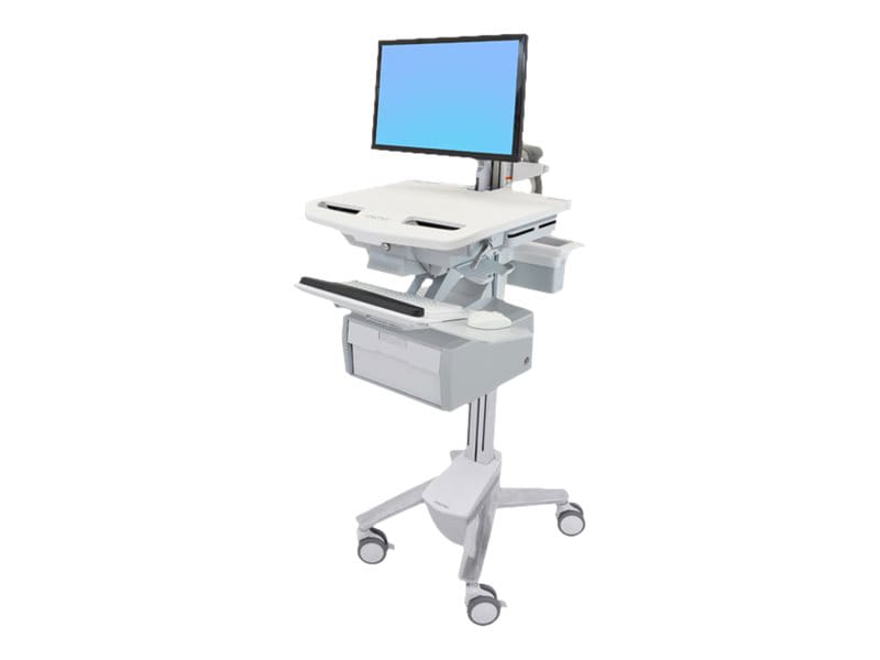 Ergotron StyleView SV43 cart - open architecture - for LCD display / keyboa