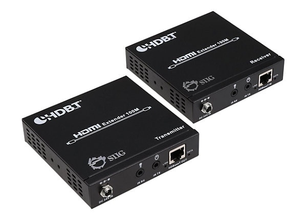 SIIG HDMI HDBaseT Extender with IR/RS-232 Control and PoC - video/audio extender - HDMI