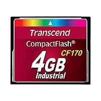 Transcend CF170 Industrial - flash memory card - 4 GB - CompactFlash