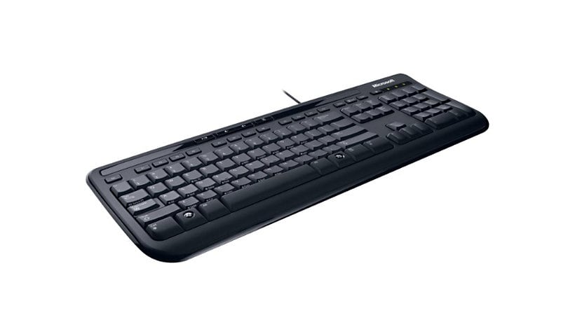 Bureau filaire Microsoft 600 for Business - ensemble clavier et souris - Français canadien - noir