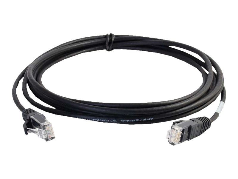 C2G 6in Cat6 Snagless Unshielded (UTP) Slim Ethernet Cable - Cat6 Network Patch Cable - PoE - Black