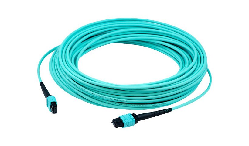 Proline 3m MPO (M)/MPO (F) 12-Strand Aqua OM4 Duplex Plenum-Rated Cable